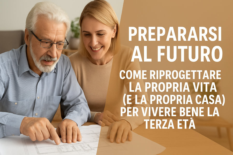 Prepararsi al futuro: come riprogettare la propria vita (e la propria casa) per vivere bene la terza età Prepararsi al futuro: come riprogettare la propria vita (e la propria casa) per vivere bene la terza età